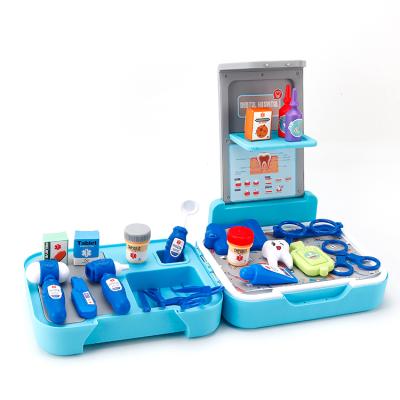 China Educational Dentist DIY Pretend Play Set Doctor's Toys Suitcase Children's Briefcase 32*92*29.5cm for sale