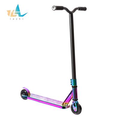 China Youth Pro Stunt Scooter Customizable Freestyle Scooter With HIC System Rainbow Plating for sale