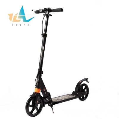 China Factory Fast Folding OEM Sports Kick Scooters Aluminum Suspension 200mm Big Wheel Ride Adult Scooters for sale