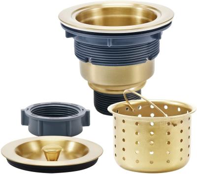 China 2022 Best Quality Gold Stainless Steel Kitchen Sink Strainer Stopper Sink Filter Deodorization Type Basin Household for sale