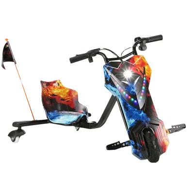 China Outdoor sports 2023 3 wheel electric drift scooter high quality kids drift tricycle scooter with seat for sale