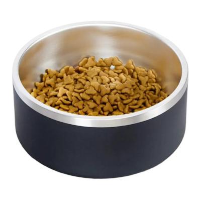 China Wholesale 16/32/42/64oz Stainless Steel Cat Dog Food Bowl Pet Sustainable Feeding Water Bowls for sale