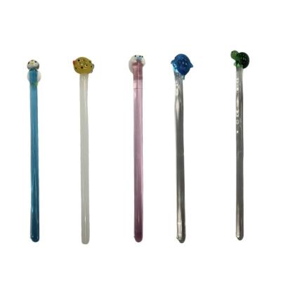 China Viable handmade lampwork custom glass stirring rod for sale