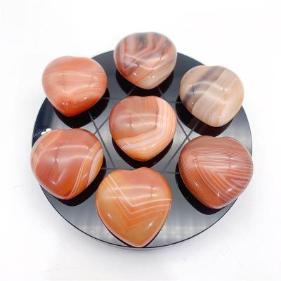 China China Good Price Hot Selling Healing Stones Red 3 cm Mini Cute Carnelian Crystal Heart for sale