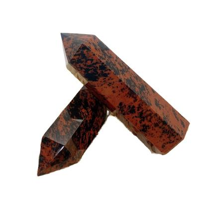 China China 2022 Hot Selling Fast Delivery Crystals Healing Stones Polished Obsidian Crystal Red Mahogany Point For FENG SHUI for sale