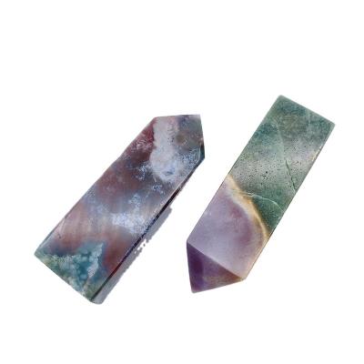 China China Tending Special Design Natural Crystal Mica Point For Home And Office Lepidolite Tower Decoration for sale