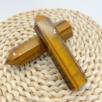 China China Wholesale Hot Selling High Quality Natural Tiger Eye Stone Healing Stones Crystals Magic Wand For Home Decoration for sale