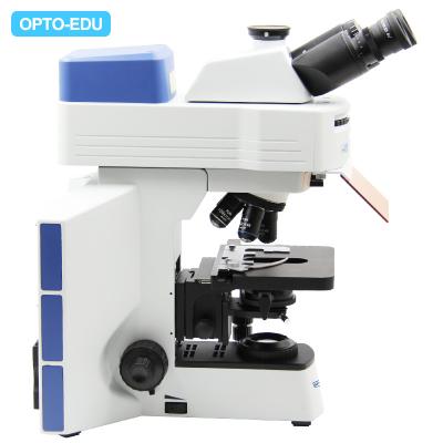 China OPTO-EDU APO objektives Unendlichkeit Trinocular-Fluoreszenz-Mikroskop mit Diskette LED A16.0908-L zu verkaufen