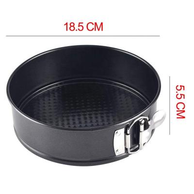 China Sustainable Non Baking Tool Stick Carbon Steel Pan Round Tart Lining Mold for sale