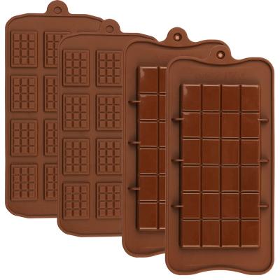 China New Sustainable Silicone Chocolate Mold Chocolate Baking Tools Non-Stick Silicone Cake Candy Mold 3D Mold DIY for sale