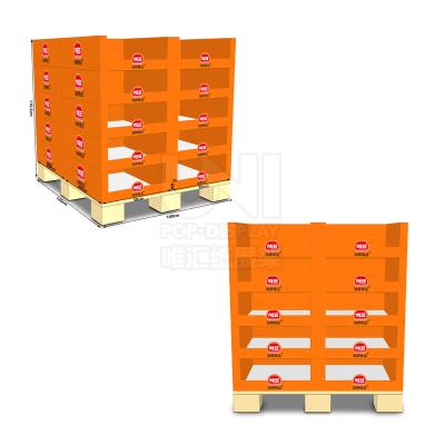 China Eco-Friendly Commercial Sectional Display Furniture Wal-Mart Pallet Display Stand Wal-Mart Pallet Display Stand Walmart Wholesale Retail Stores for sale