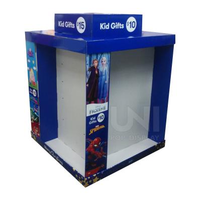 China Pop Corrugated Racks Cardboard Cut Paper Pallet Display For Supermarket Pallet Rack Display Custom Size for sale