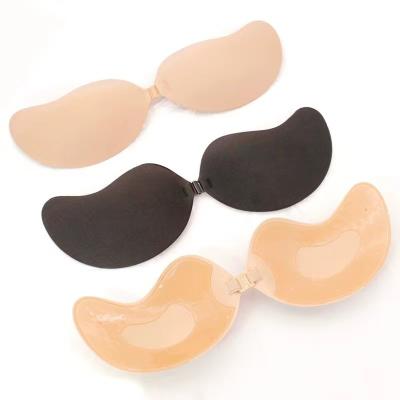 China Strapless Underwear Silicone Sticky Invisible Backless Bra Lift Up Bralette Cover Seamless Underwear Front Closure Adhesive Bars Nipple for sale