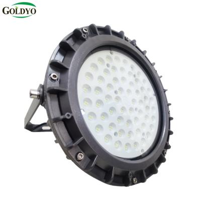 China Wholesale Price GOLDYO Die Cast Aluminum Led Explosion Proof Lighting Round Dustproof Explosion Proof Light for sale