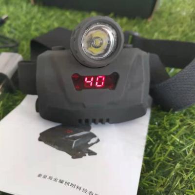 China Factory Price PVC Headlight Flashlight Camping Recyclable Headlamp Led Rechargeable for sale