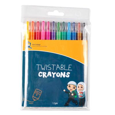 China Back To School Promotion Gift High Quality Non-Toxic Colors To The 12 Back To Schools Twistable Pencils for sale