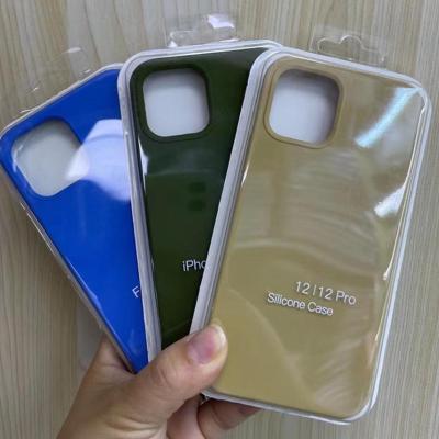 China Shockproof For iPhone Apple Silicone Case With Logo Liquid Silicone Cover Fiber Customized Inside Silicon Back Cover For iPhone 13promax XR for sale