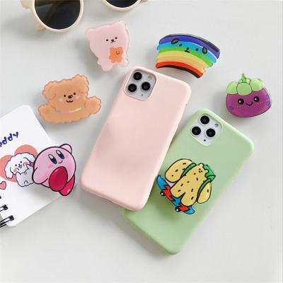 China Wholesale Adjustable Acrylic Mobile Phone Stand Cute Design Phone Grip Phone Grip With Custom Logo for sale