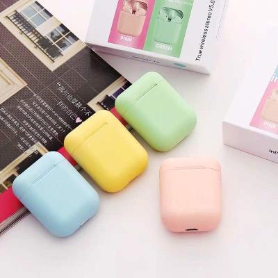 China Portable Wireless Earphone TWS Inpods 12 Earbuds I12 Inpods12 Matte Material Touch Control Pop-up Window Macaron For Christmas Gift for sale