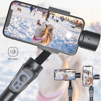 China Supply 3 Axis Portable Mini Flexible Axis Gimbal Maker Handheld Camera Stabilizer with Tripod Face Tracking Via App Selfie Stick F6 for sale