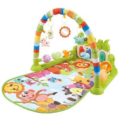 China Music and Lights Wholesale Sleep Toys Cotton Kid Floor Musical Activity Musical Toys Newborn Infant Foldable Soft Foldable Baby Crawling Gym Mat En71 for sale