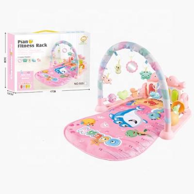 China High Quality Music and Lights Plus-in-One Kids Activity Gym Discount Bell Folding Baby Play Mat for sale