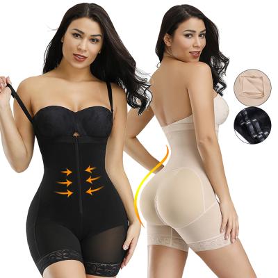 China Free Sample Compression Two Firm Plastic Bone Straps Full Waist Cincher Bodyshaper Women Butt Lifter Body Shaper Butt Lifter for sale