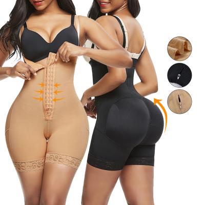 China Dropshipping 2021 Antibacterial Women Detachable Straps Shaper Belly Slimming Butt Lifter Body Shaper Corset for sale