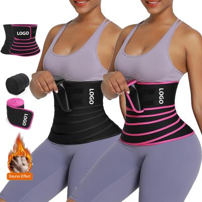 China New Arrival Women Fitness Body Wrap Waist Trainer Breathable Tummy Snatch Me Up Bandage Wrap Waist Trainer for sale