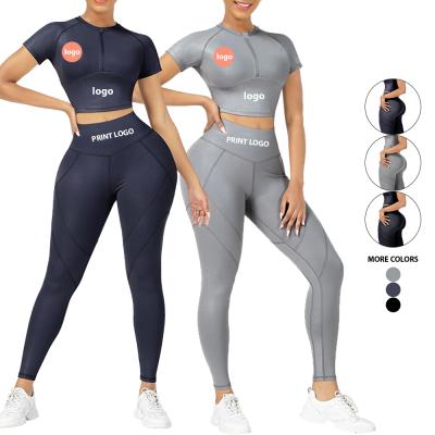 China 2021 Breathable Factory Selling Sportswear Suit GymClothing Quick Dry Fitness Sets Yoga Sets For Women Activewear for sale