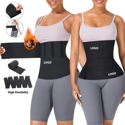 China 2021 Wholesale Antibacterial Waist Trainer Belt Tummy Control Elasticity Waist Trainer Sauna Corset Shaper for sale