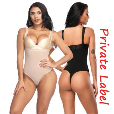 China Breathable Private Label Women Stunning Full White Body Shaper Slimming Vest Shapewear Thong Jumpsuit for sale