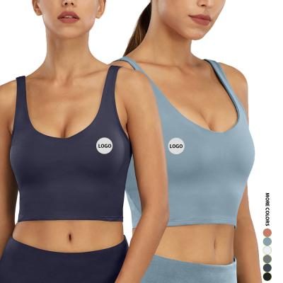 China Good Material 2021 Women Sports Breathable Sexy Bra Crop Top Fitness Plus Size Yoga Bra Crop Top for sale