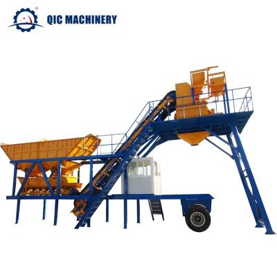 China Small Mobile Concrete Batching Mixing Plant  Batching Plant  List Yhzs35 en venta