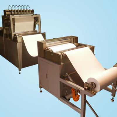 China Factory Fiberglass Hapa Filter Mini Pleating Machine Separated By Hot Melt Glue Lines for sale