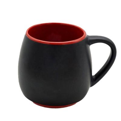 China Viable Wholesale Ceramic Sublimation Creative Mugs Travel Black Ceramic Coffee Mug With Logo for sale