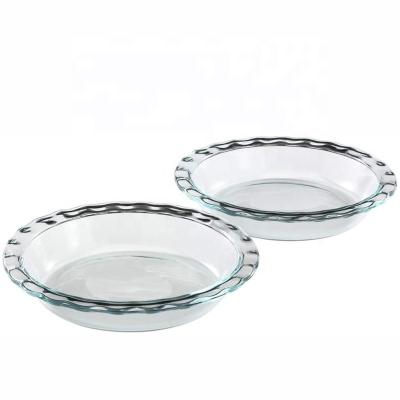 China 2022 Viable Hot Selling Briefs Party Restaurant Clear Dish Steak Pasta Glass Cake Dishes for sale