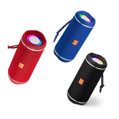 China Outdoor Blue Tooth Music Player Music Player LED Flashing Light FM LED Wireless Speaker Colorful Light Radio Audio Wireless Speaker for sale