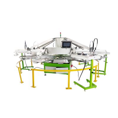 China Factory Supply Competitive Automatic 6 Colors T-shirt Screen Printing Machine Supply T-shirt Printing Machine With High Productivity for sale