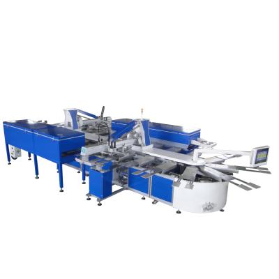 China High quality automatic printing T-shirt carousel fabric screen printing machine for single color/bi-color socks for sale