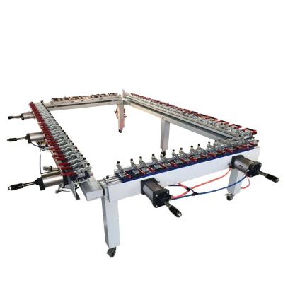 China Net Super Precision Pneumatic Stretch Quality Mesh Stretching Machine for sale