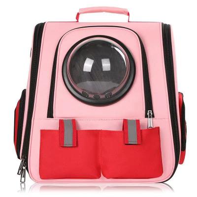 China Good Quality Viable Pet Backpack Cat Dog Bubble Travel Carrier Bag Space Capsule Space Capsule Astronaut Transparent Backpack for sale