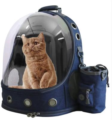 China Viable Outgoing Portable Brown Shoulders Large Comfortable Breathable Sunscreen Space Capsule Viewing Pet Bag Cat Bag for sale