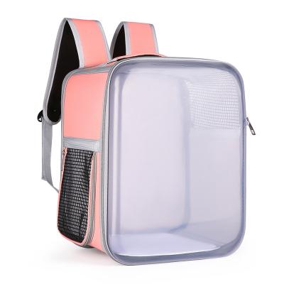 China 2022 New Portable Folding Shoulders Out Large Transparent Three-dimensional Pet Viable Space Cat Backpack for sale