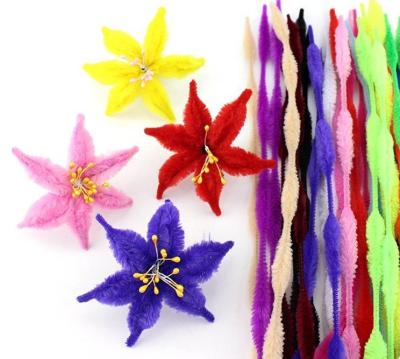 China China 40 Pieces Puzzle Colorful Caterpillar Tornado Bar Wool Stems Toy Kindergarten Children DIY Handmade Materials Pipe Cleaner for sale