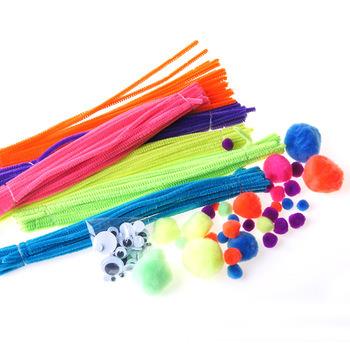 China DIY Craft Pom Poms Crafts and Googly Eyes Pipe Removers Self Adhesive Craft Set for DIY Art Craft Decorations Kit for sale