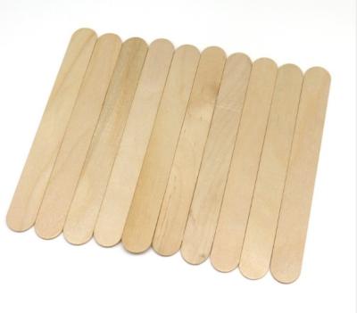 China 20 Single Pieces Birch Wood 7.8 Inch Garden Plant Label Wooden Popsicle Sticks For DIY Hand Craft Natural Jumbo Sticks for sale