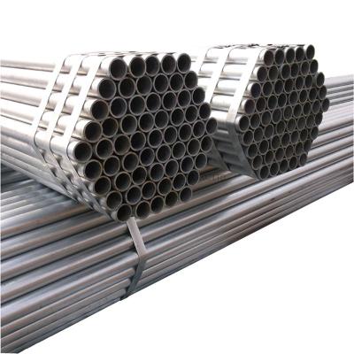 China Fluid Pipe Greenhouse Structure Round  Pre Galvanized Strip Gi Tube Scaffolding Galvanized Steel Fence Pipe  For Construction for sale