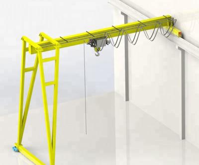 China Rail Mounted Semi Gantry Crane / Cantilever Port Workshop Gantry Crane for sale