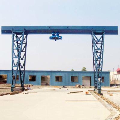 China 20T Electric Single Girder Gantry Crane Box Type Wireless Remote Control for sale